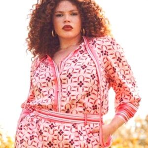 Eloquii pink printed top